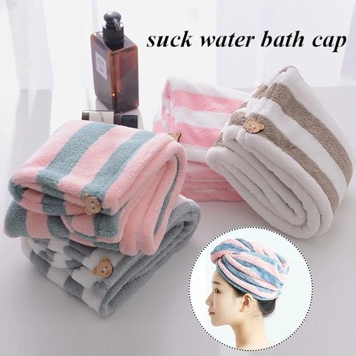 منشفة تجفيف الشعر أشكال مختلفه بزر أمامي BL - Image 4